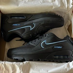 Brand New Air Max 90 Black /University Blue